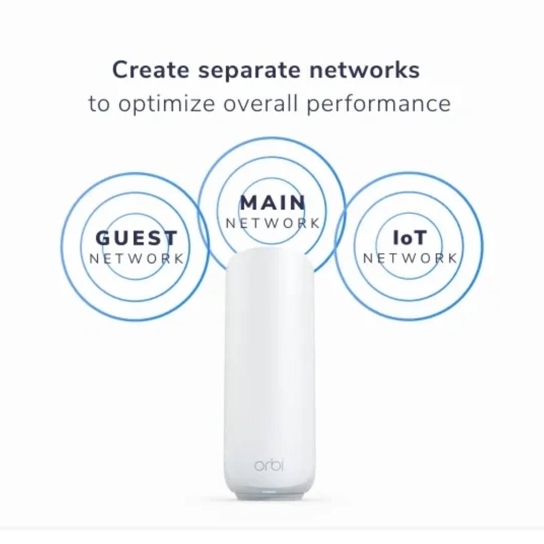Netgear Orbi 370 Series Dual-Band WiFi 7 Mesh System - 3 Pack RBE373-100APS