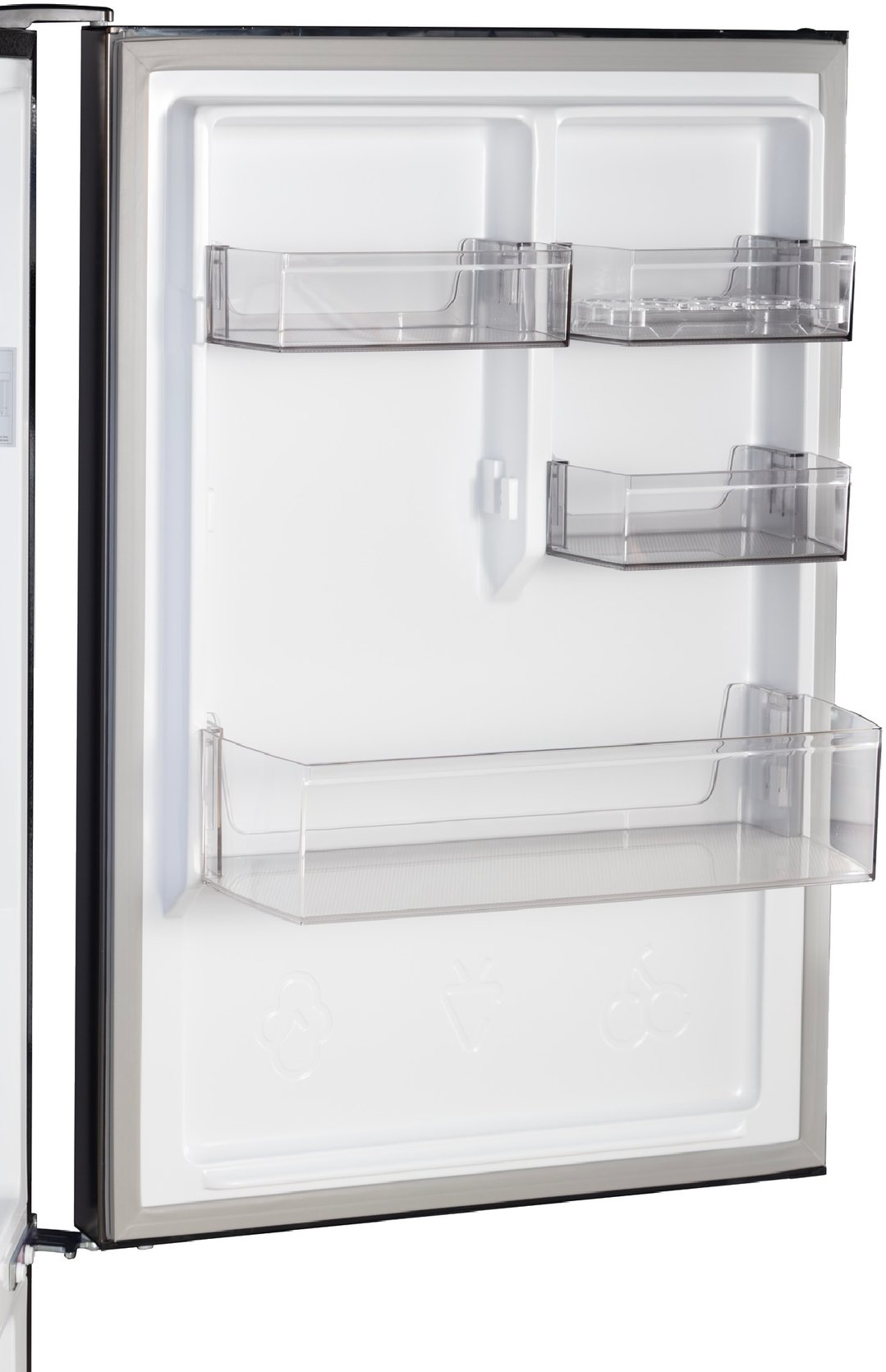 Chiq 283 Litres Bottom Mount Fridge Black Steel CBM282NBS5E