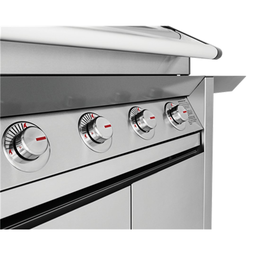 Beefeater 1600 Series 4 Burner BBQ, Side Burner & Trolley, Stainless Steel BMG1641SA