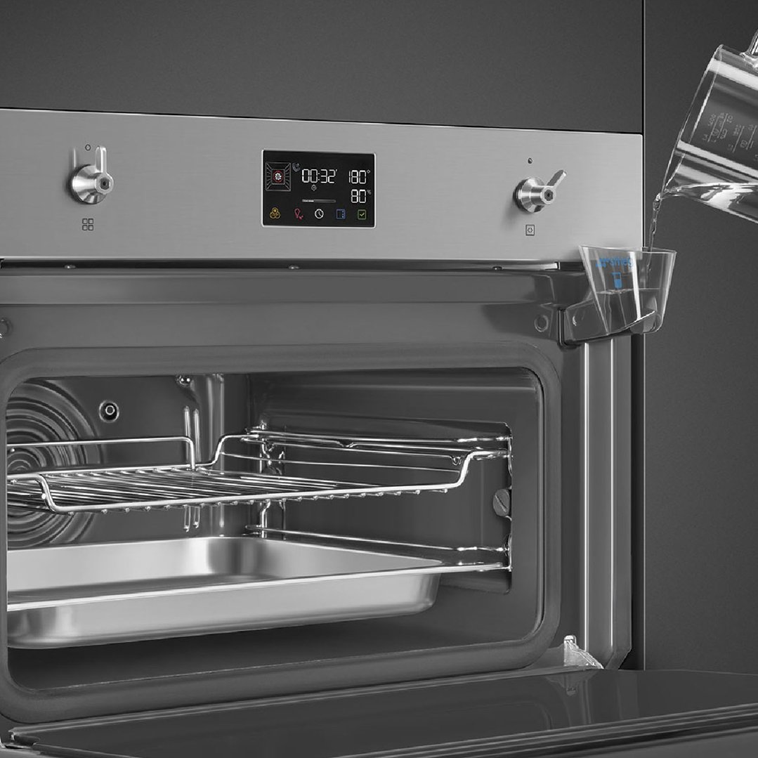 Smeg Compact Classic Steam 100 Oven - Stainless Steel SOA4302S3X
