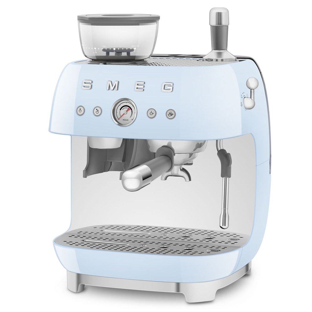 Smeg Espresso Coffee Machine - Blue EGF03PBAU