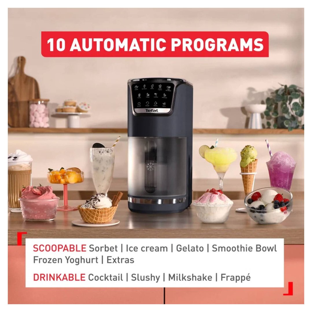 Tefal Dolci Black Knight Ice Cream Maker NQ32IG6048