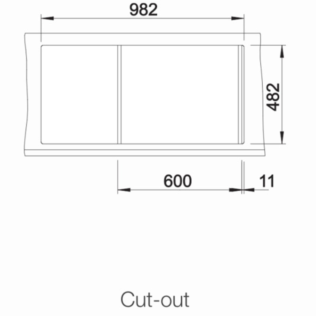 Blanco 1 & ¼ Bowl & Drainer Trays Sink LIVIT6SRK5