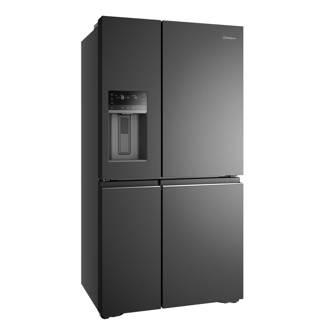 Westinghouse 609L Quad Door Fridge - Matte Black WQE6170BB