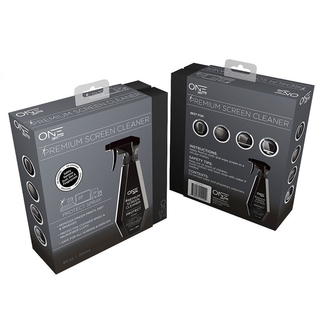 One 200mL Premium TV Screen Clean Spray Bottle & Cloth OSSC001