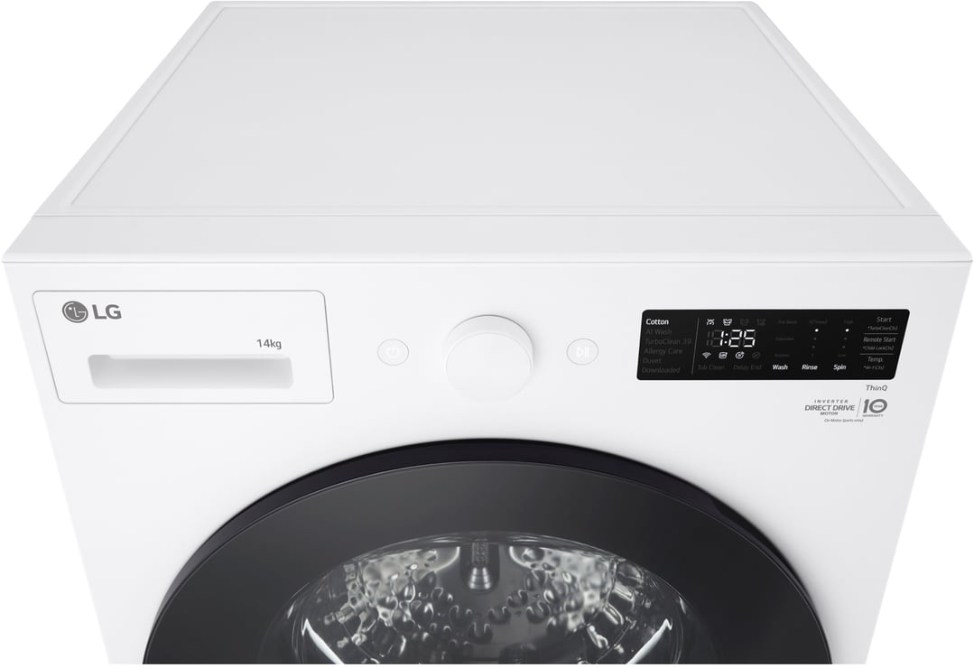 LG 14kg XL Series AI Front Load Washing Machine in Matte White WXLS-1014WX