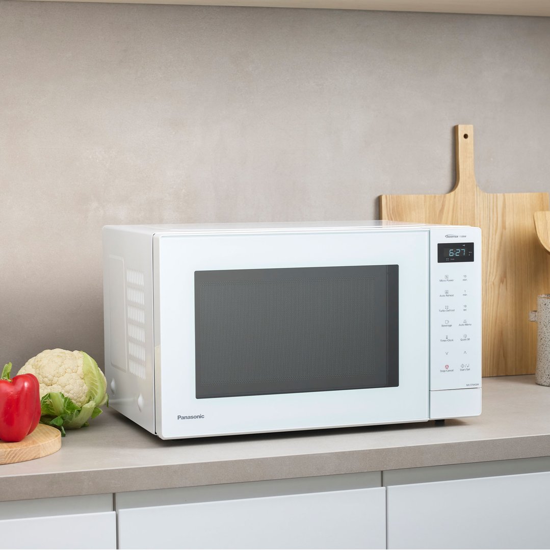 Panasonic 32L 1100W White Inverter Microwave NN-ST64QWQPQ