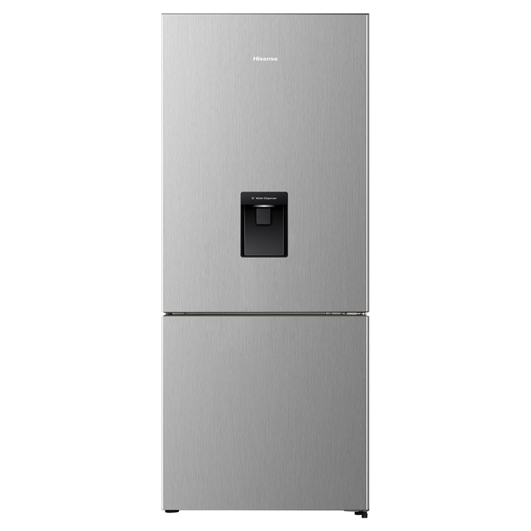 Hisense 415L Bottom Mount Fridge with Water Dispenser - Silver HRBM419SW