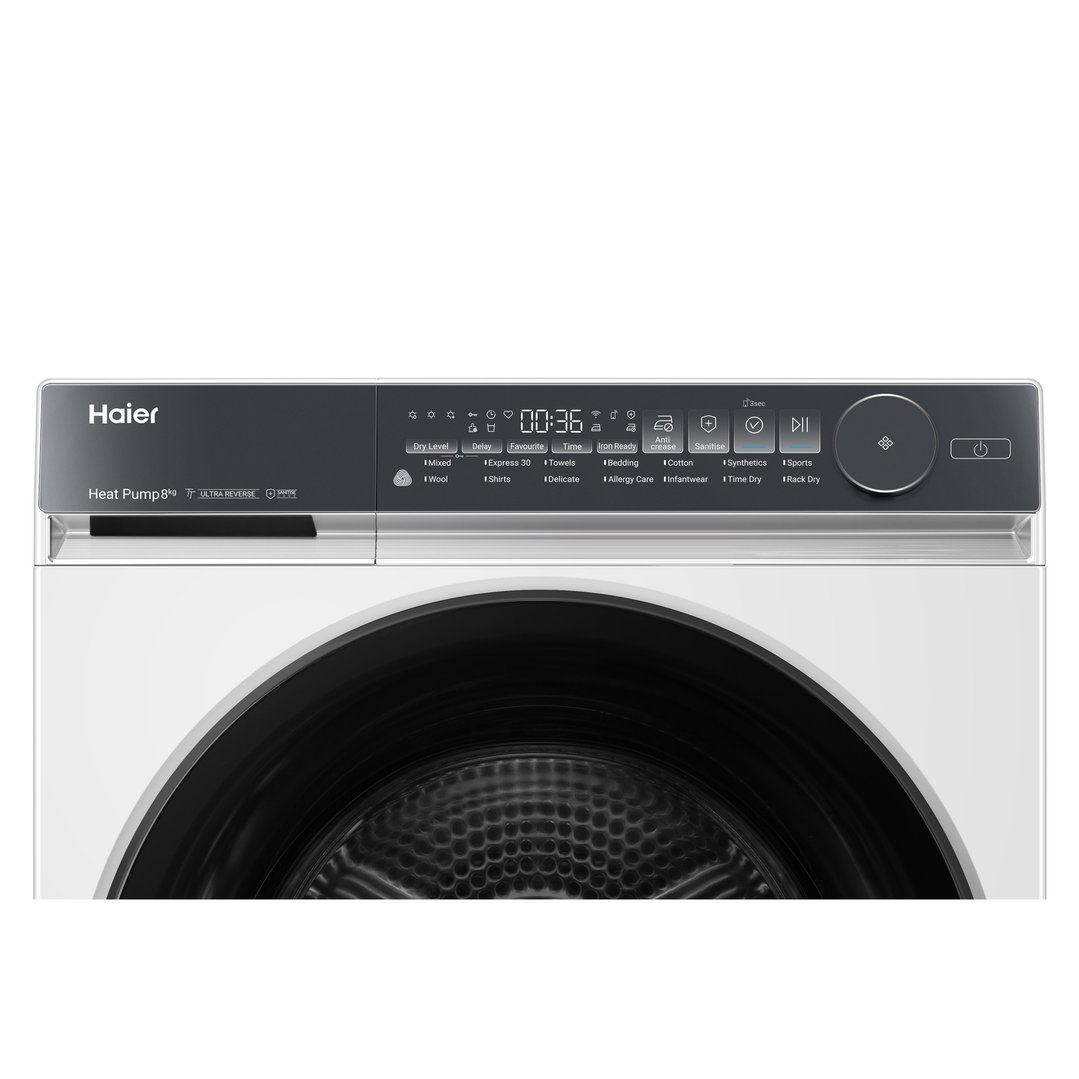Haier 8kg 500 Series Heat Pump Dryer - White HDHPS80NW1