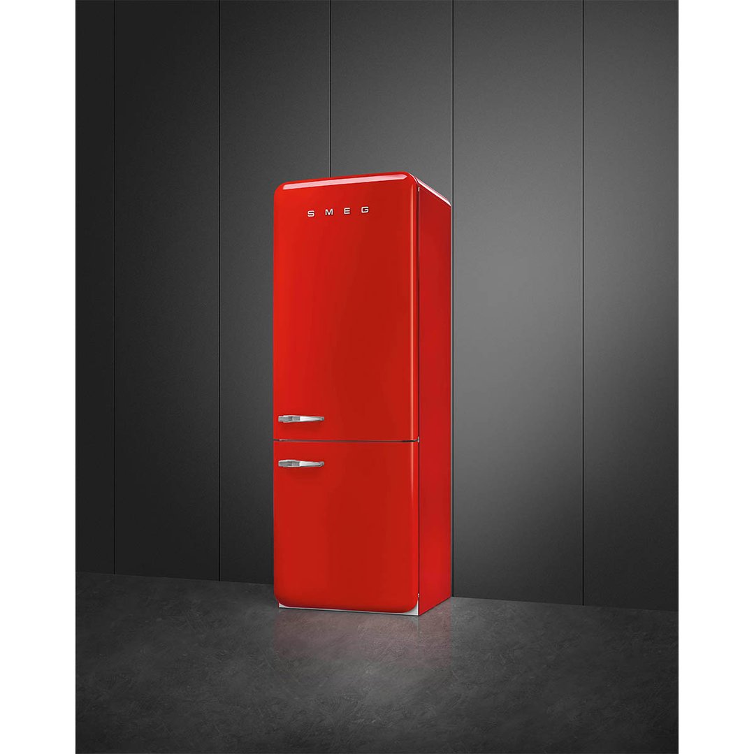 Smeg FAB 38 50’S Style Retro Refrigerator, Right Hand - Red FAB38RRD5AU