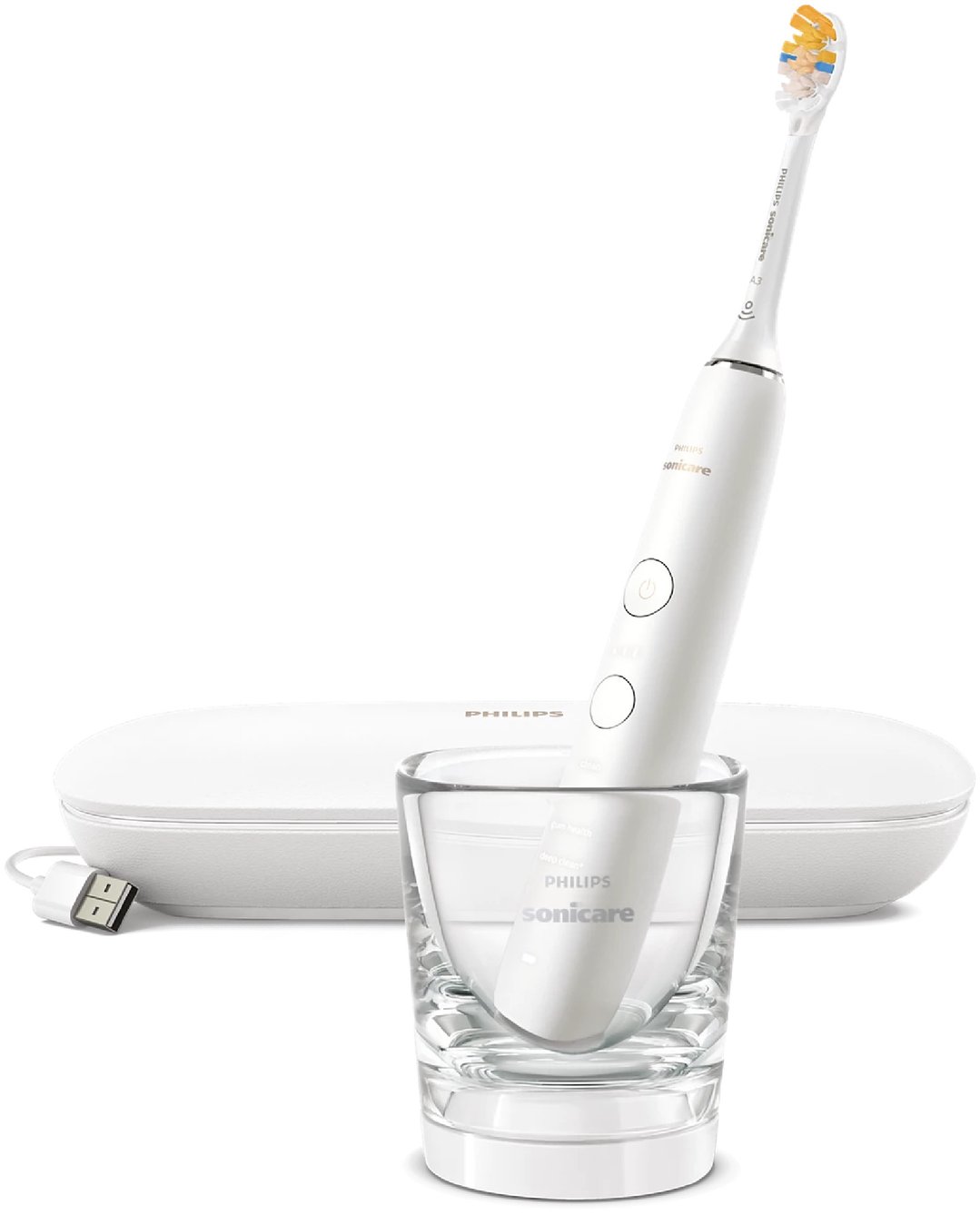 Philips Sonicare DiamondClean 9000 Electric Toothbrush, White with A3 brush head HX9912/63