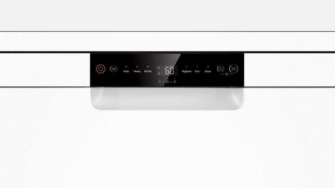 Haier 60cm 300 Series, Freestanding Dishwasher, White HDW13F0W1