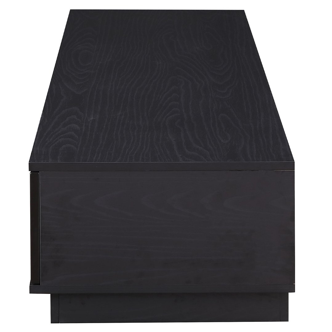 Tauris Rio 2200mm Low Line TV Cabinet - Black Oak RIO2200LLBO