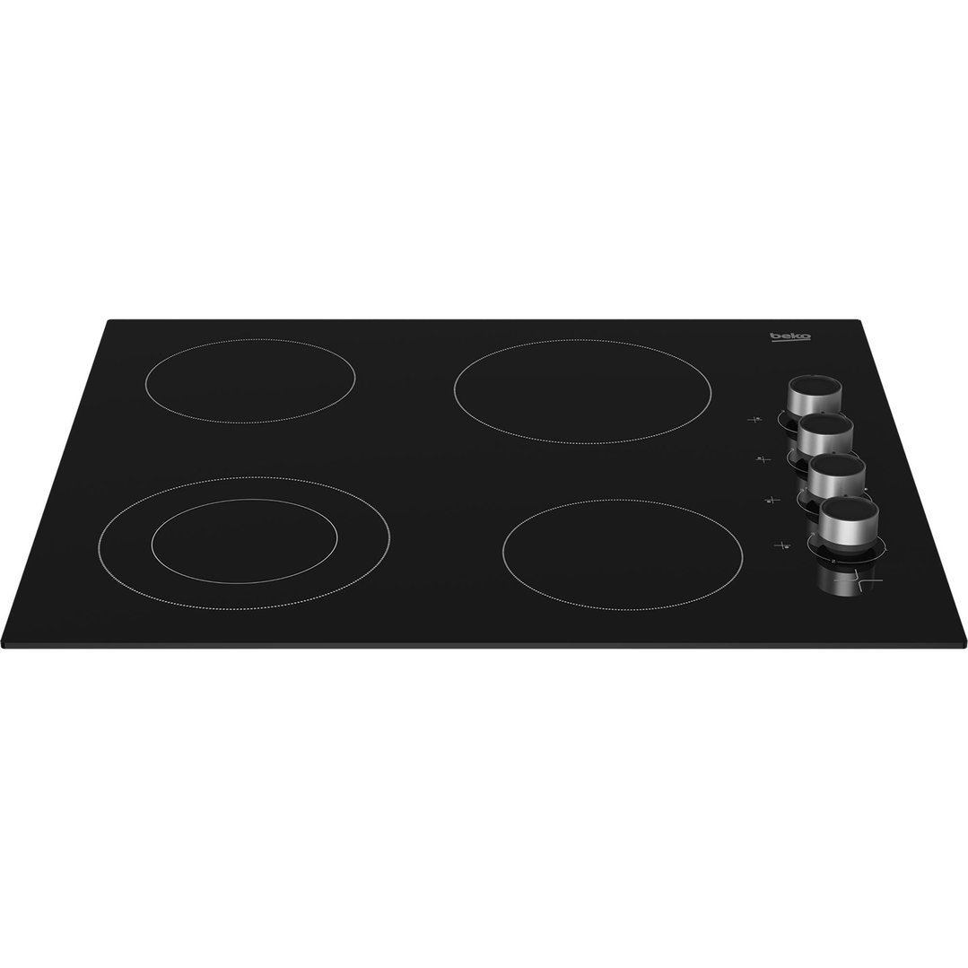 Beko 60cm 4 Zone Vitroceramic Cooktop BCT601CG