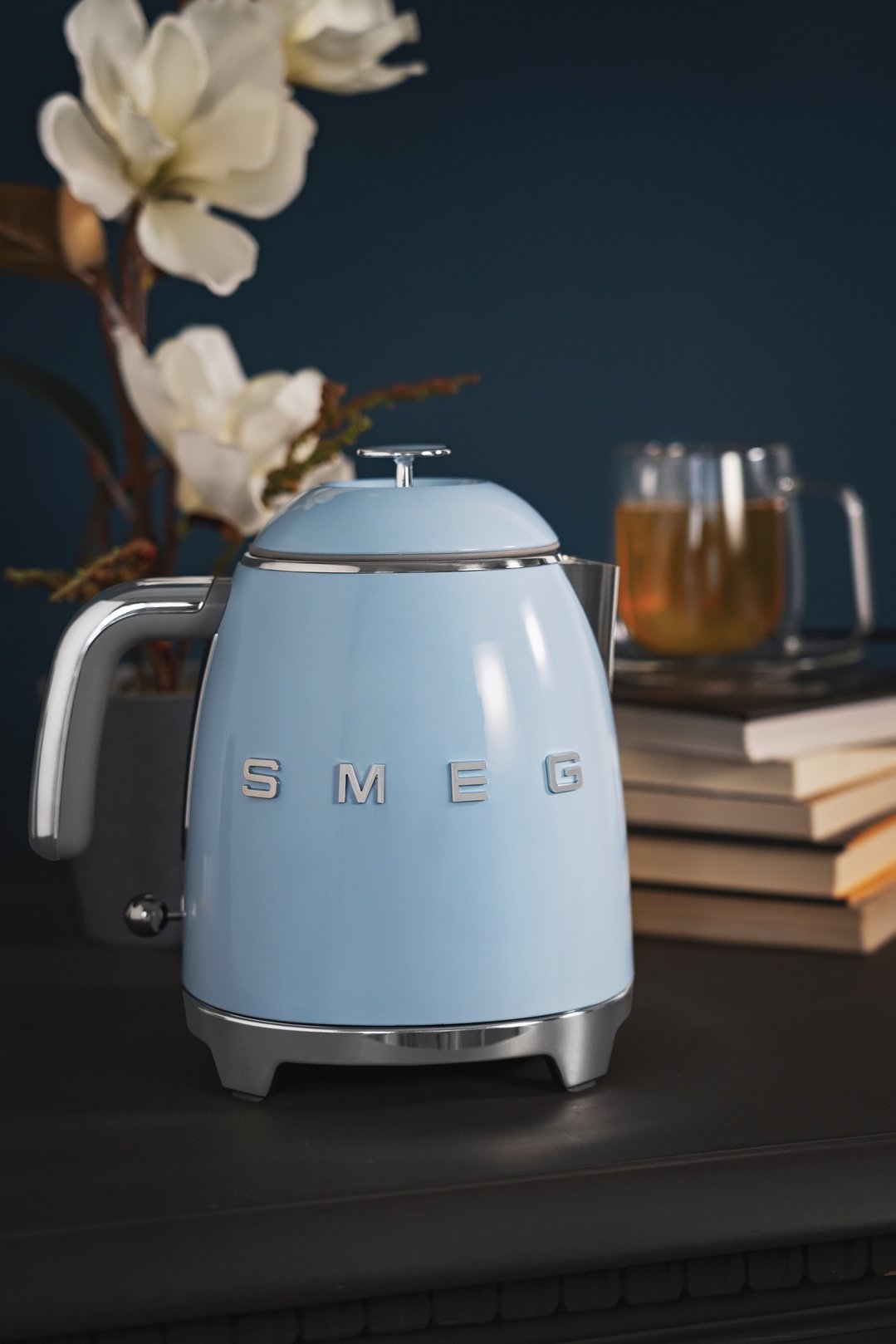 Smeg Mini Kettle 50's Retro Style - Pastel Blue KLF05PBAU