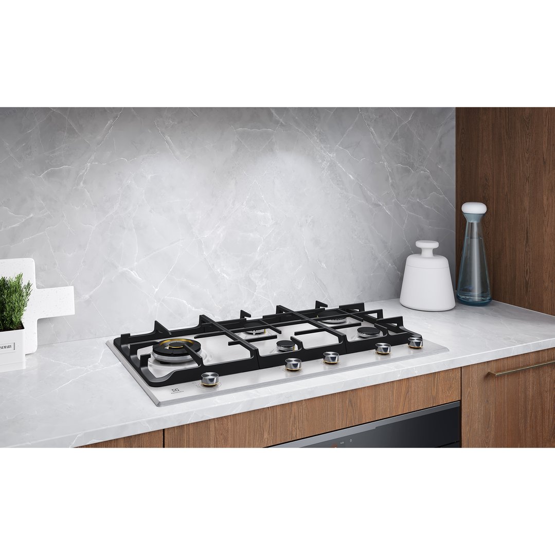 Electrolux 90cm UltimateTaste 900 5 Burner Gas Cooktop Stainless Steel