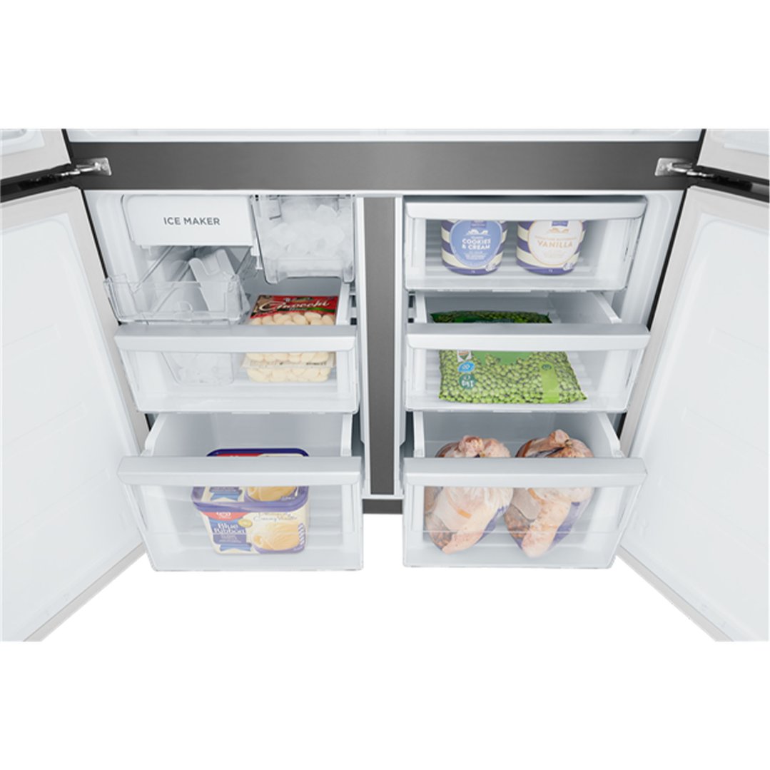 Westinghouse 564L French Quad Door Refrigerator with Plumbed Ice & Water Dispenser Matte Black WQE5650BA