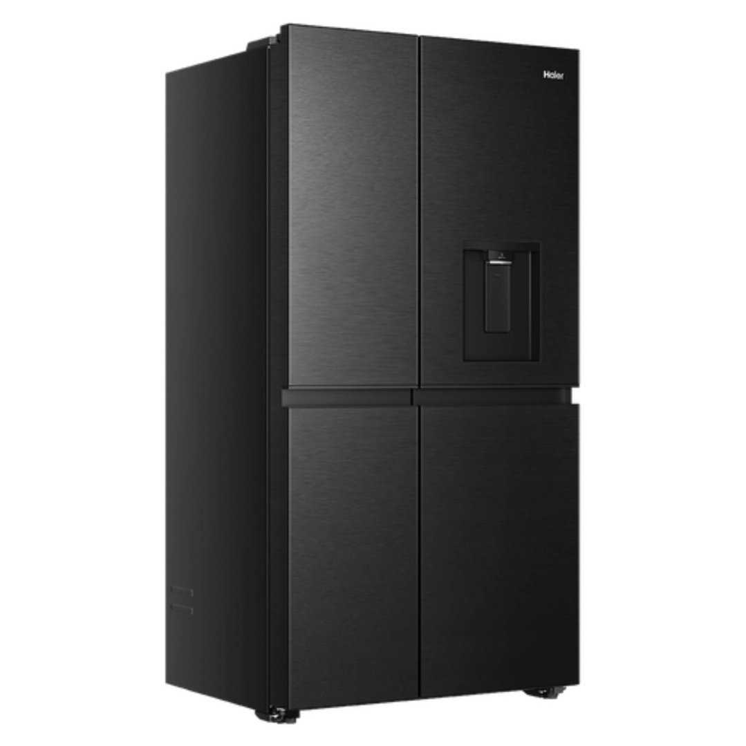 Haier 661L 500 Series, Side-by-Side Refrigerator Freezer, Water, Non-Plumbed, Black HRF650XHC