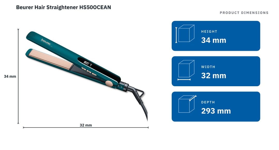 Beurer Hair Straightener HS50OCEAN