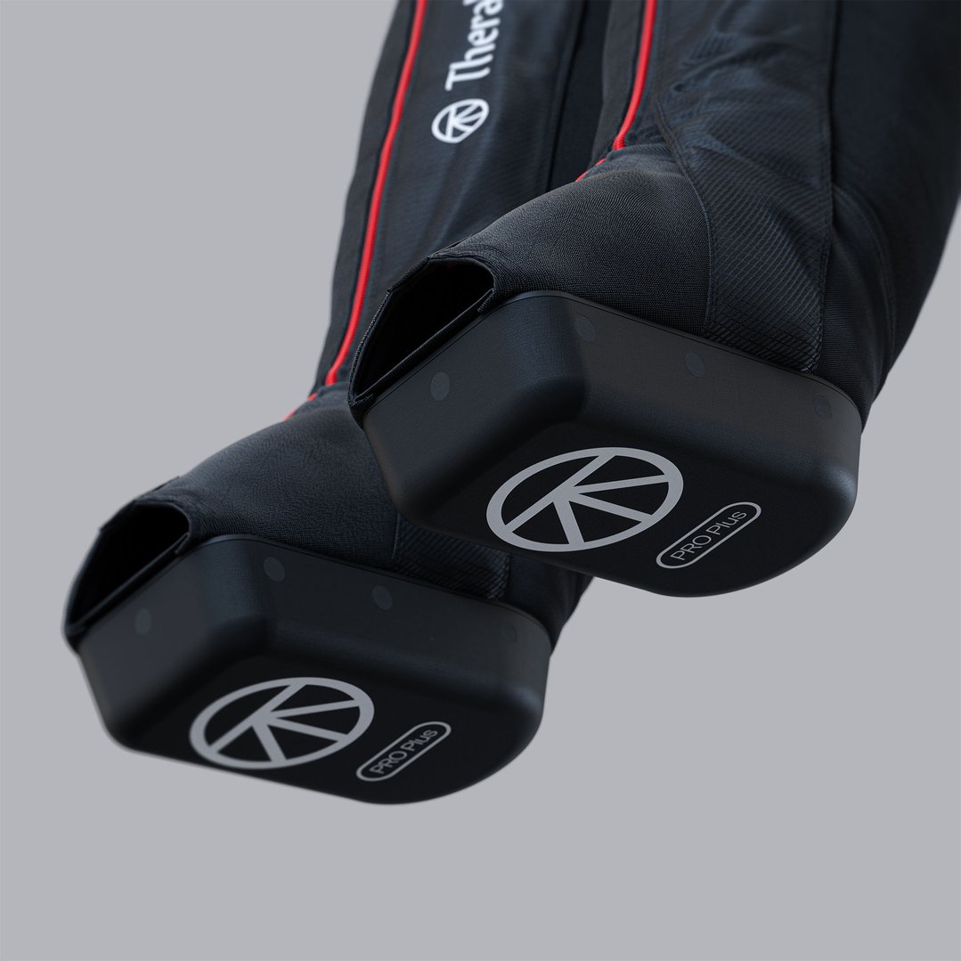 Therabody JetBoots PRO Plus - Wireless Compression Boots With Vibration & Infrared LED Light - Short JB0004130-6A1S