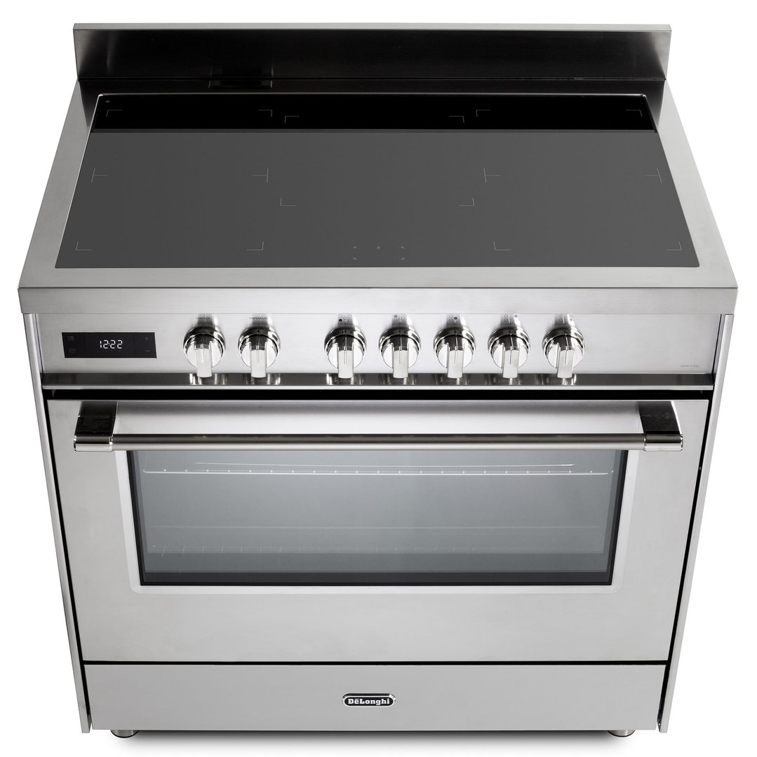 Delonghi 90cm Freestanding Deluxe Induction Cooker - Stainless Steel DEF1407INDSS
