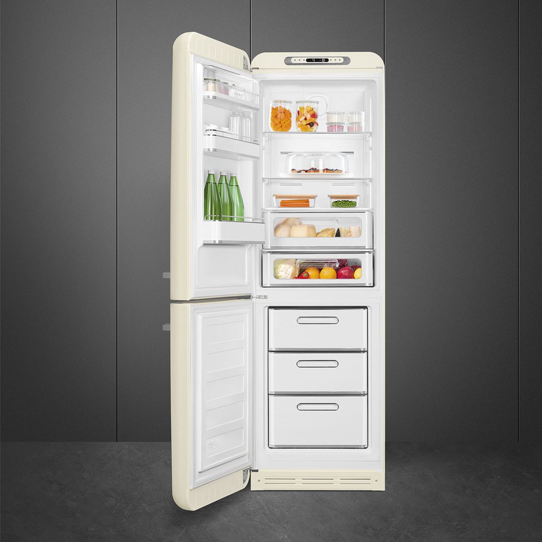Smeg FAB 32 50’S Style Retro Refrigerator, Left Hand - Cream FAB32LCR5AU
