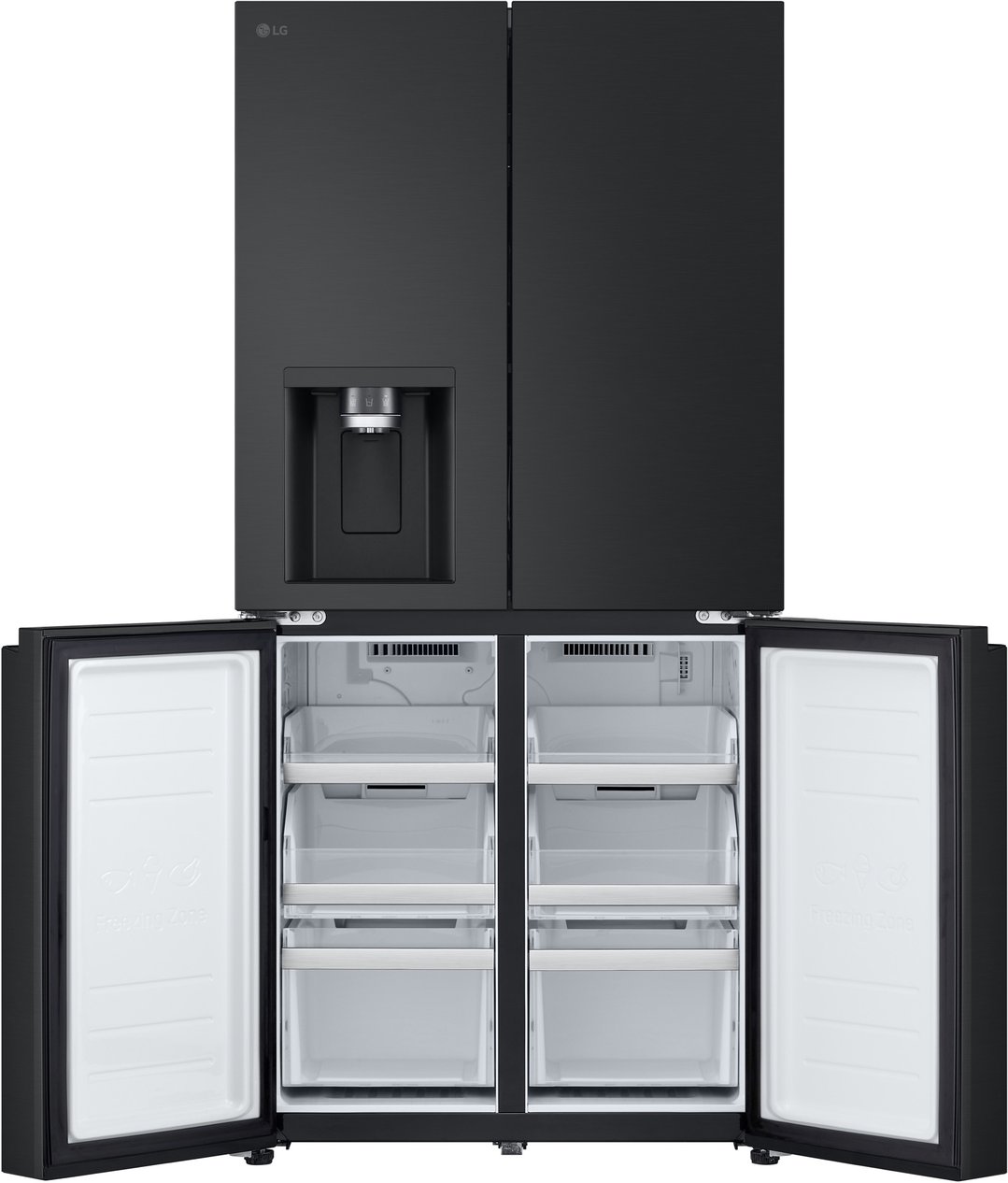 LG 506L Slim French Door Fridge in Matte Black Finish GF-LN500MBL