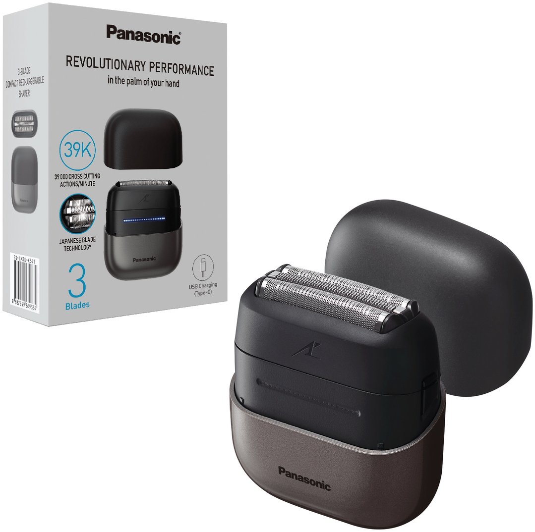 Panasonic Compact 3-Blade Shaver - Black ES-CM3A-K541