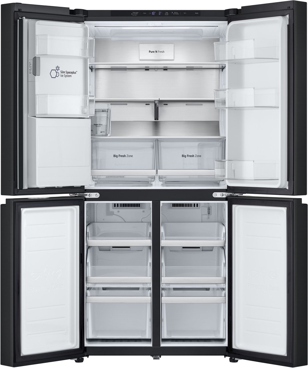 LG 506L Slim French Door Fridge in Matte Black Finish GF-LN500MBL