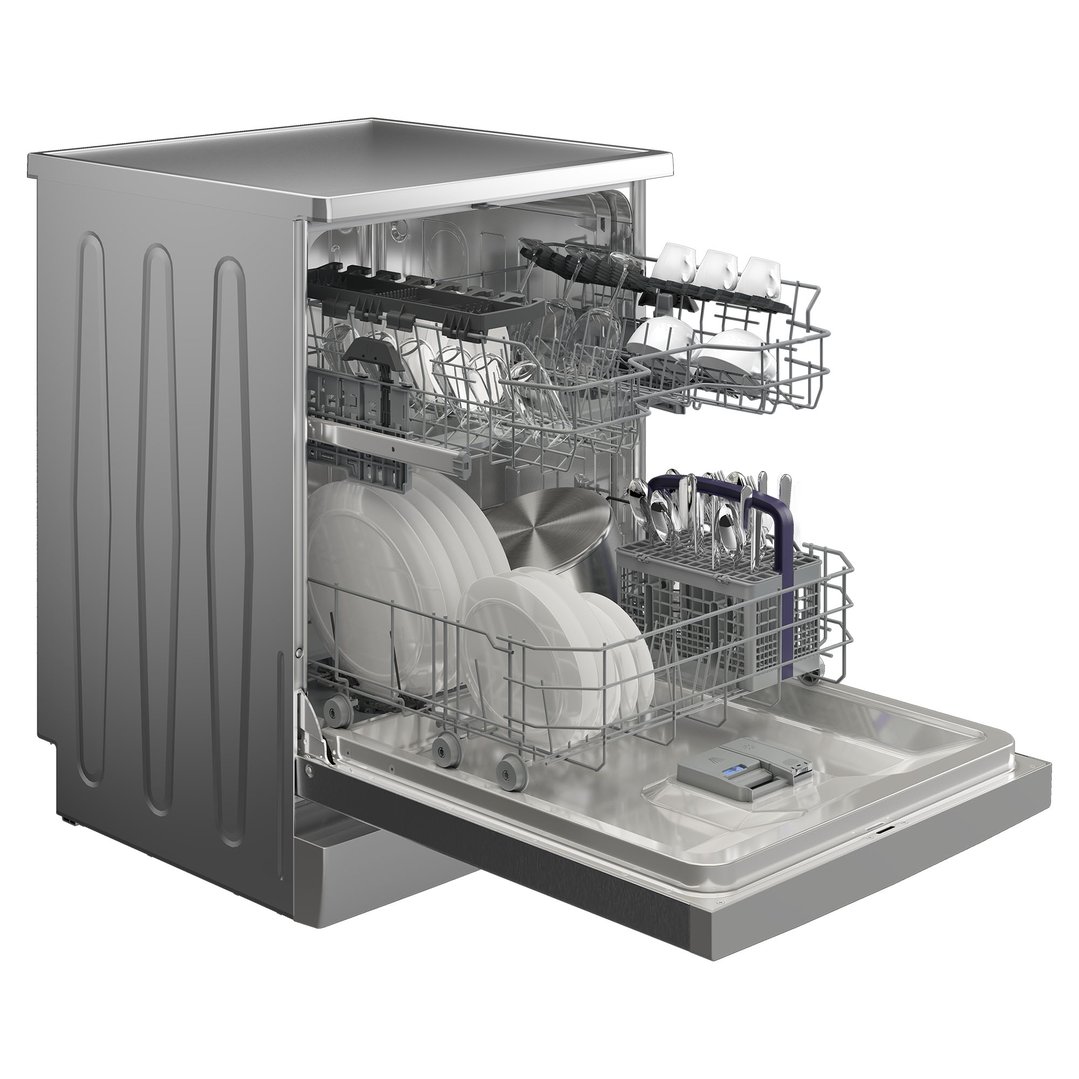 Beko 14 Place Setting Freestanding Dishwasher Stainless Steel