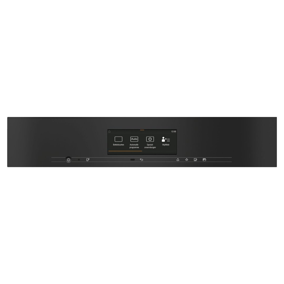 Miele 45cm Handleless Compact Combination Steam Oven with M Touch Display and HydroClean Obsidian Black DGC7840HCXPROOBSW