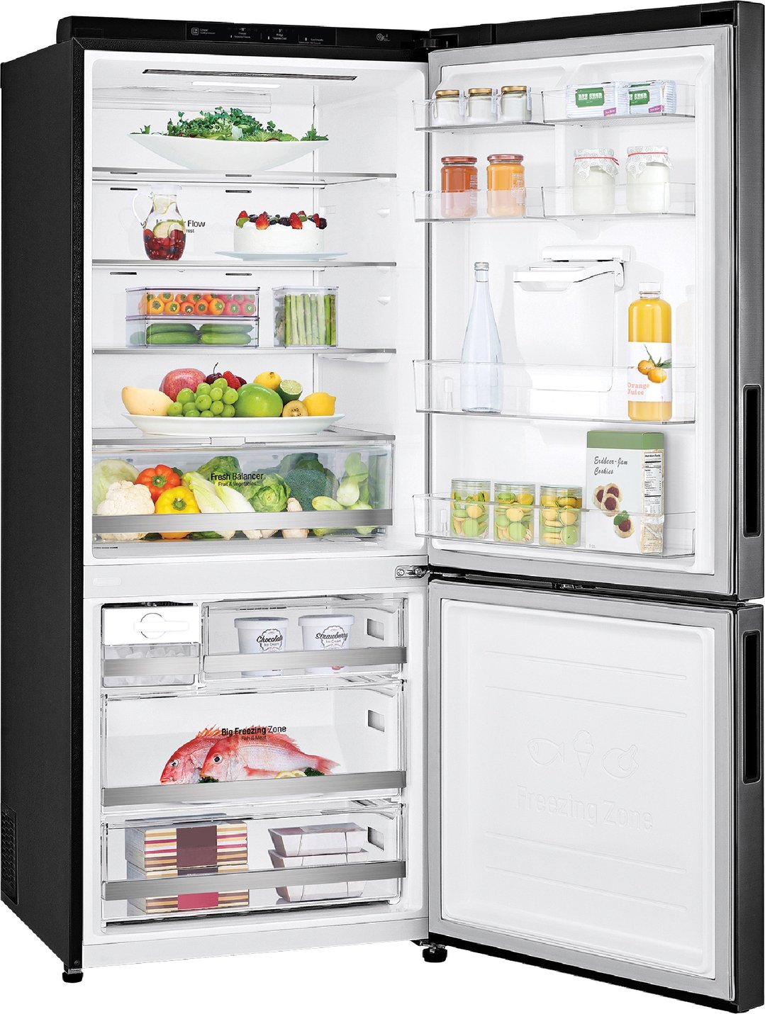 LG 420L Bottom Mount Fridge GBW455MBL
