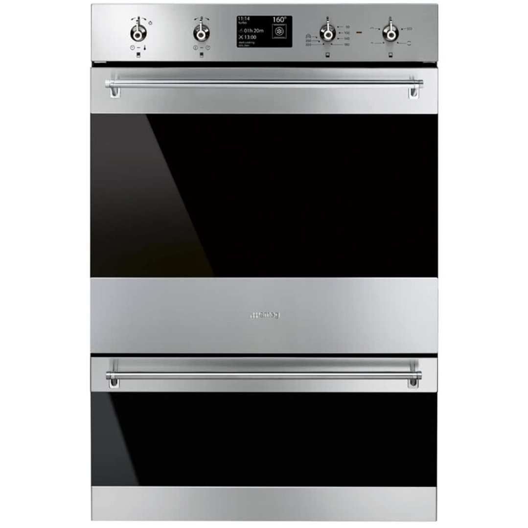 Smeg 60cm Thermoseal Pyrolytic Double Oven DOSPA6395X Buy Online with