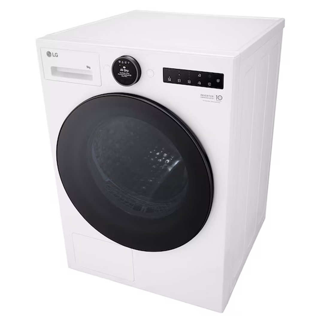 LG 9kg Series 9 Heat Pump Dryer - White DXH9-09W