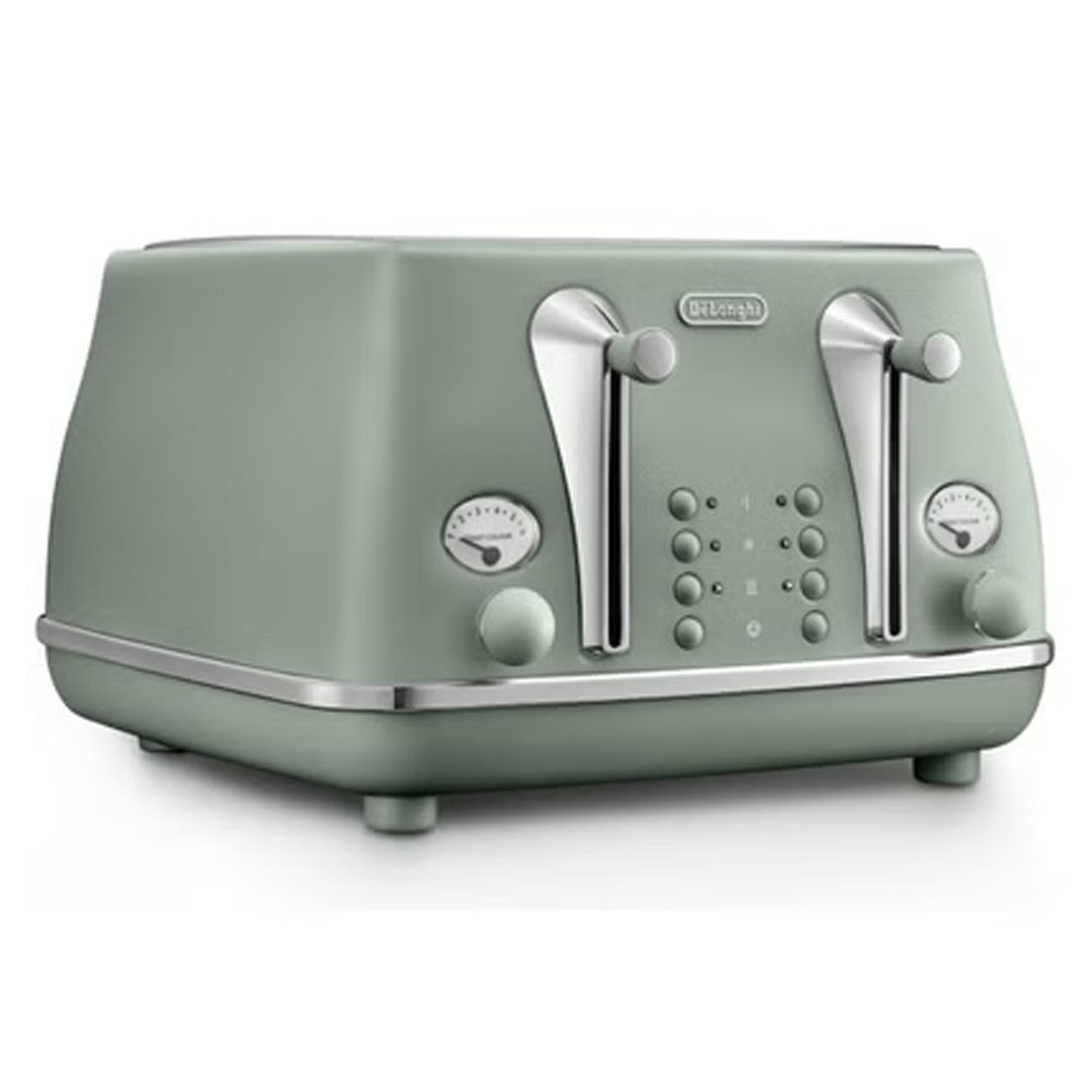 Delonghi Icona Capitals 4 Slice Toaster Green CTOC4003MG
