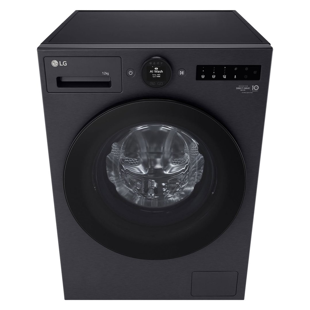 LG 12kg Series 9 Front Load Washer Matte Black - Steam+ WX9-1412MB
