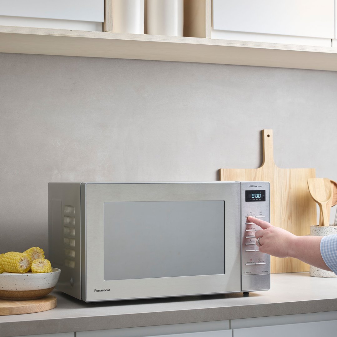 Panasonic 32L 1100W Stainless Steel Inverter Microwave NN-ST69QSQPQ