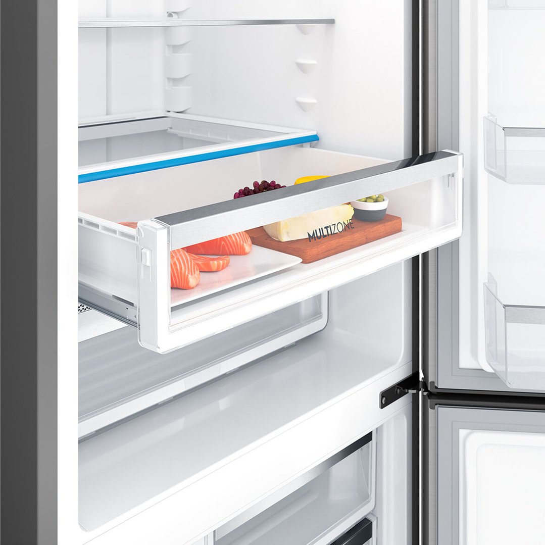 Electrolux 425L UltimateTaste 500 Bottom Freezer Fridge Silver
