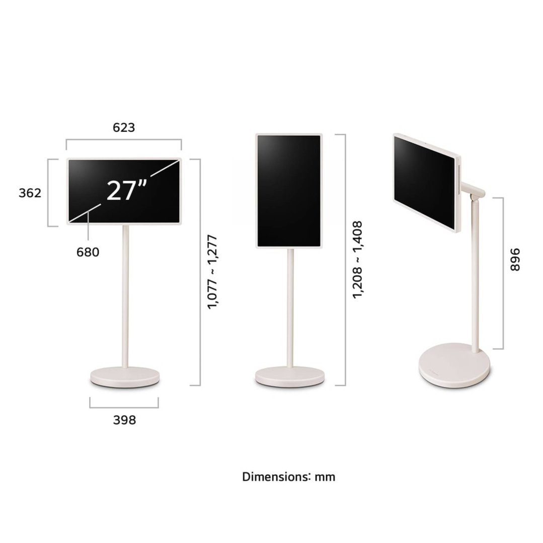 LG 27" StanbyME 2 Portable Smart Touch Screen 27LX6TDGA