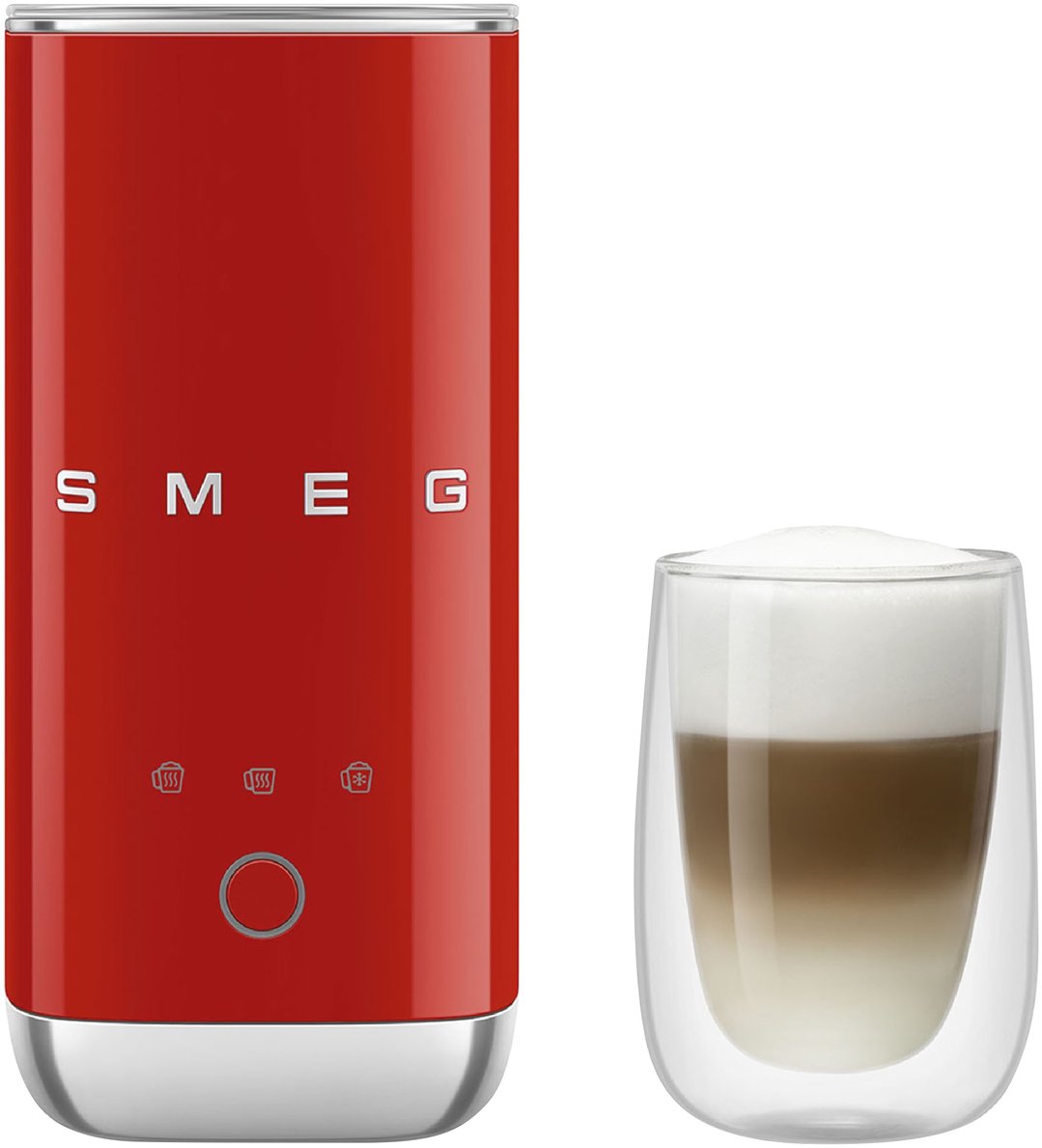 Smeg 50's Style Retro Milk Frother - Red MFF02RDAU