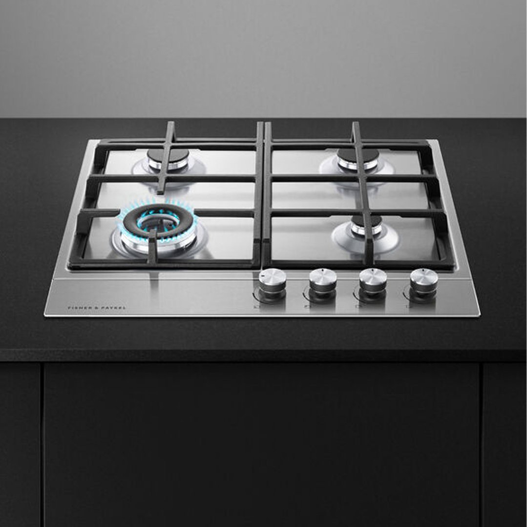 Fisher & Paykel 60cm Series 7 4 Burner Gas Cooktop, Natural Gas CG604DX1