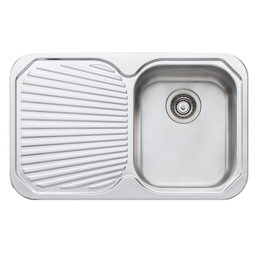 Oliveri Petite Single Right Hand Bowl Sink With Drainer PE322