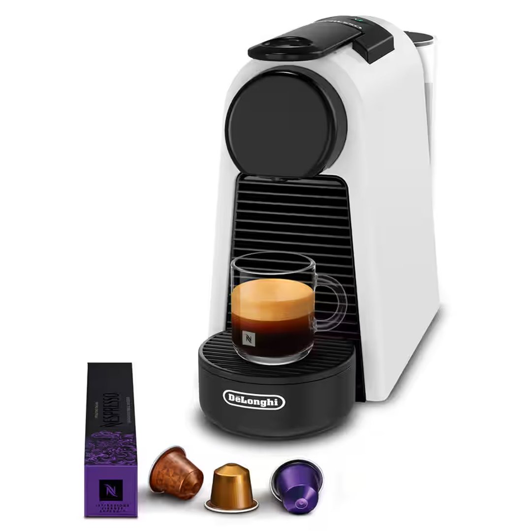 Delonghi Essenza Mini Nespresso Capsule Coffee Machine White EN85WMT