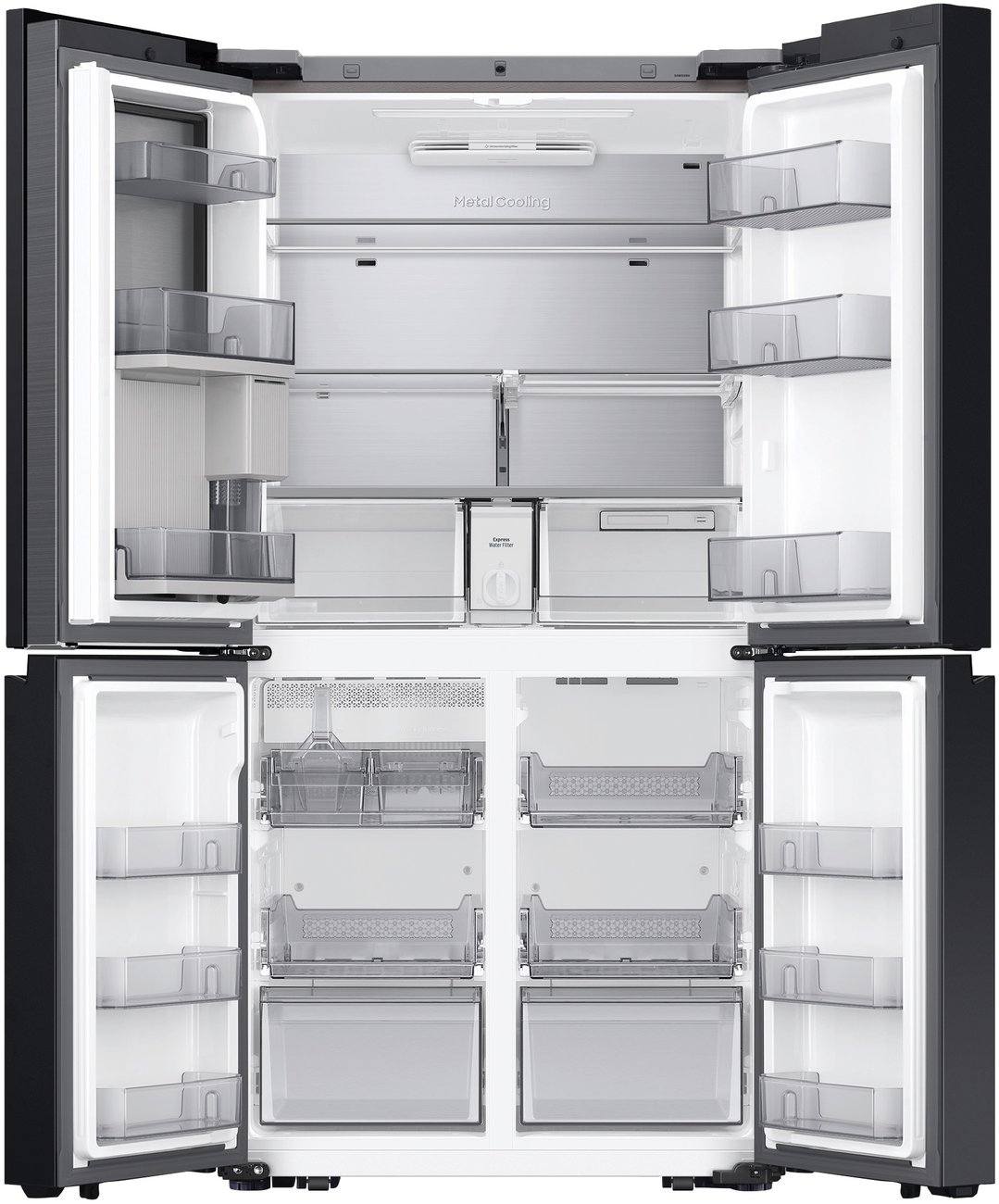 Samsung 809L Bespoke AI 4-Door French Door Refrigerator Family Hub+ SRF9900BFH
