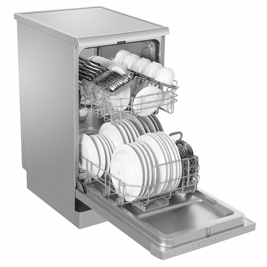 Haier 45cm Compact Freestanding Dishwasher - Silver HDW10F1S1