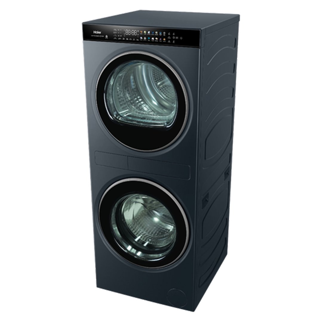 Haier 12kg + 9kg 600 Series Laundry Centre Washer Heat Pump Dryer Combo HLC1290CTB2