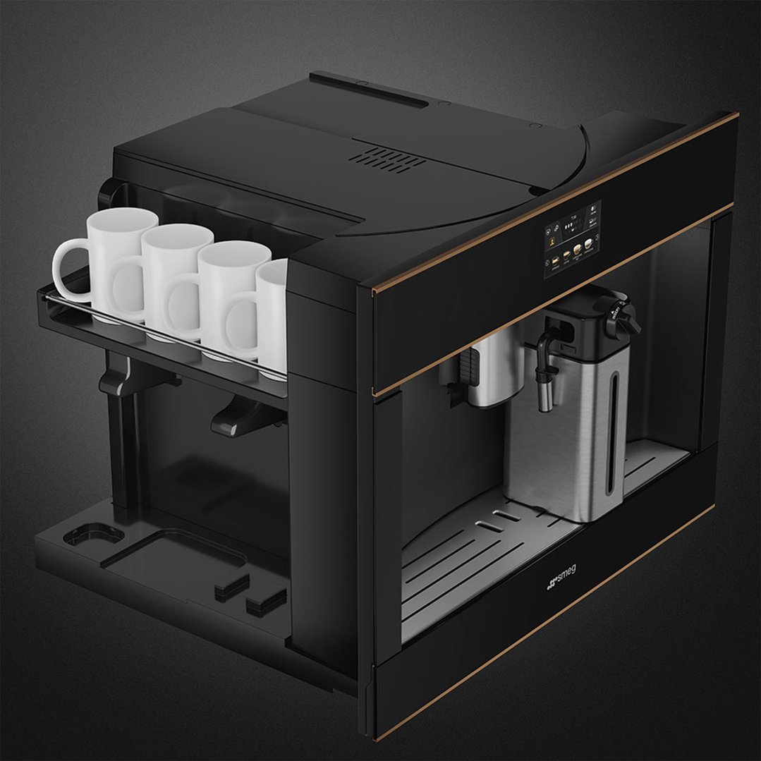 Smeg 45cm Dolce Stil Novo Built-in Coffee Machine CMS4604NR