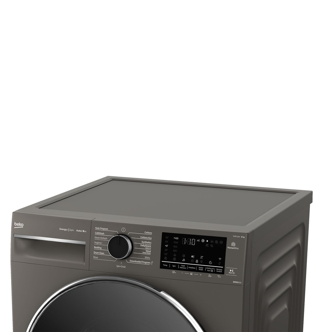 Beko 12kg Autodose Front Load Washing Machine with Steam Graphite BFLB123ADG