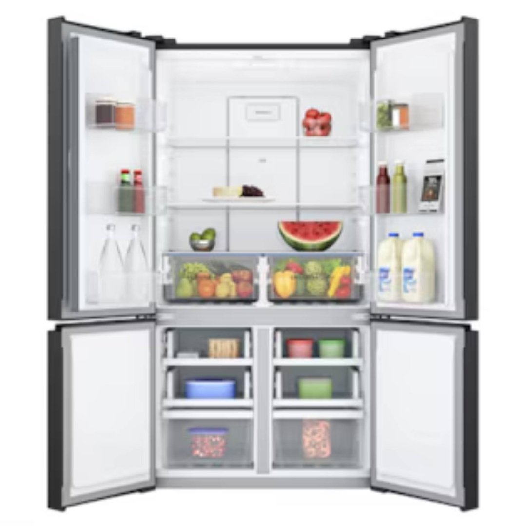 Westinghouse 547L Quad-Door Fridge - Matte Black WQE5400BD