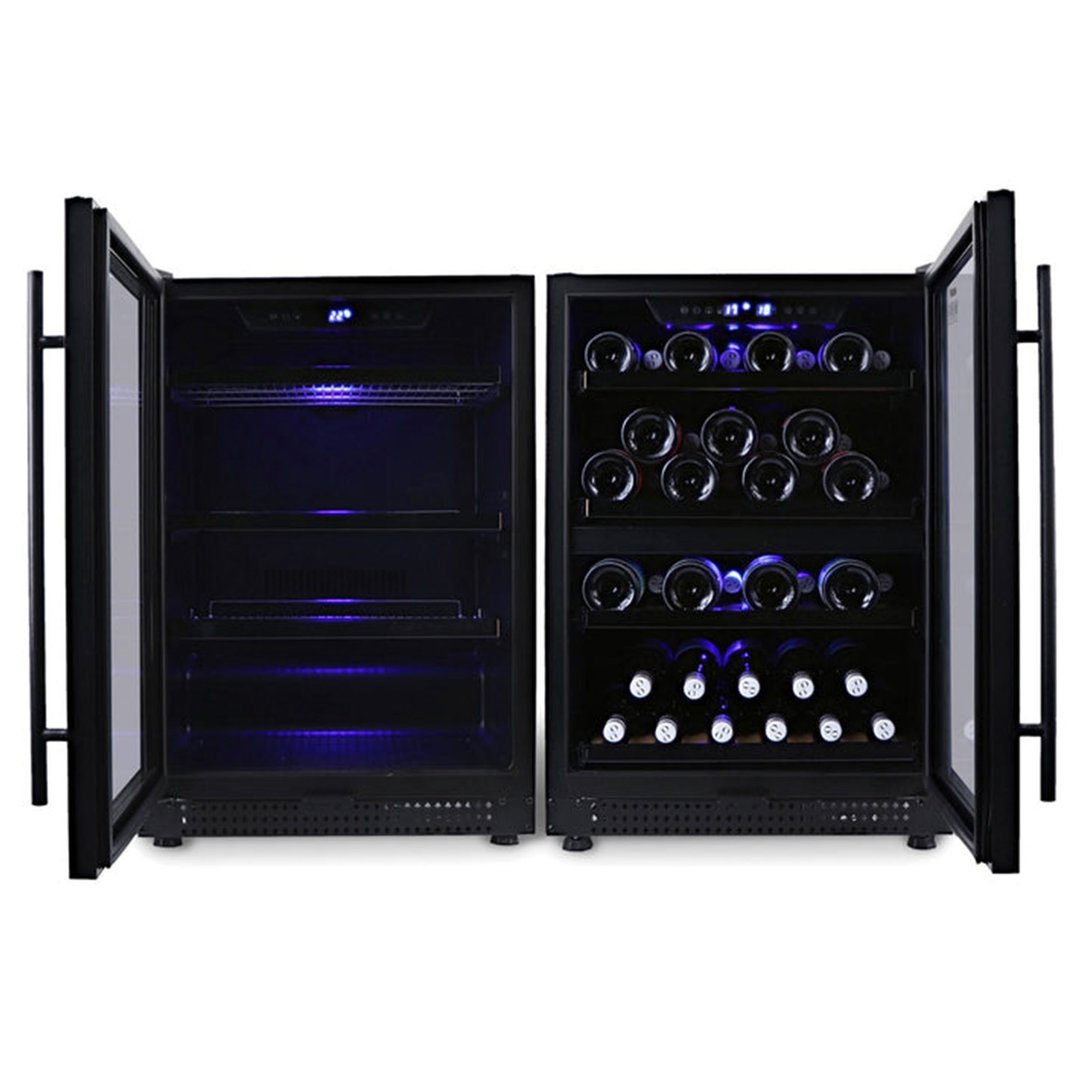 Husky Riserva 154L Dual Zone Wine Fridge in Black HUSWS54DMBZY. Buy